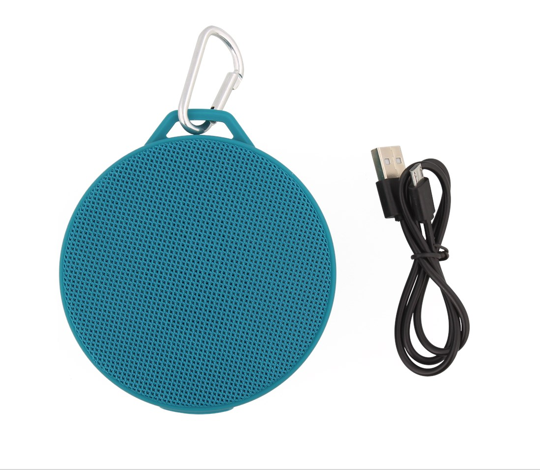 Bluetooth speaker with carabiner
