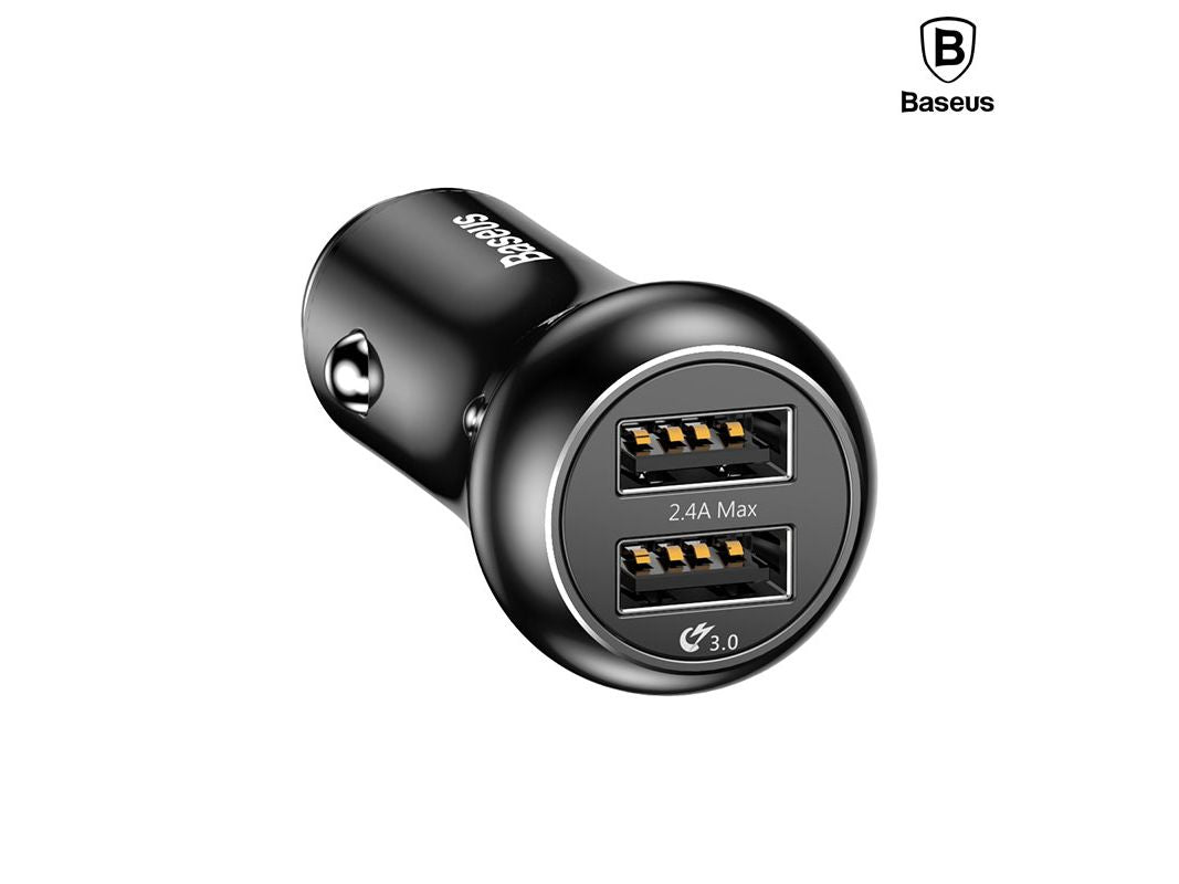 Baseus qc 3.0 Gentry series fast car charger 5v 2.4a dual usb output