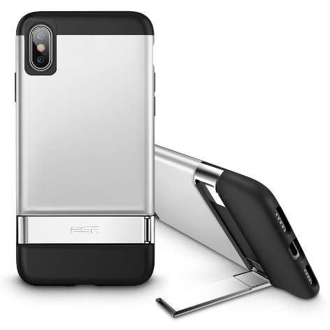 ESR for iPhone X/XS 2020 Metal Kickstand Case Vertical Stand Holder Bumper Cover for iPhone X/XS