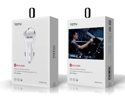 Bluetooth 5.0 2 In 1 Car Charger Wireless Bluetooth Earphone