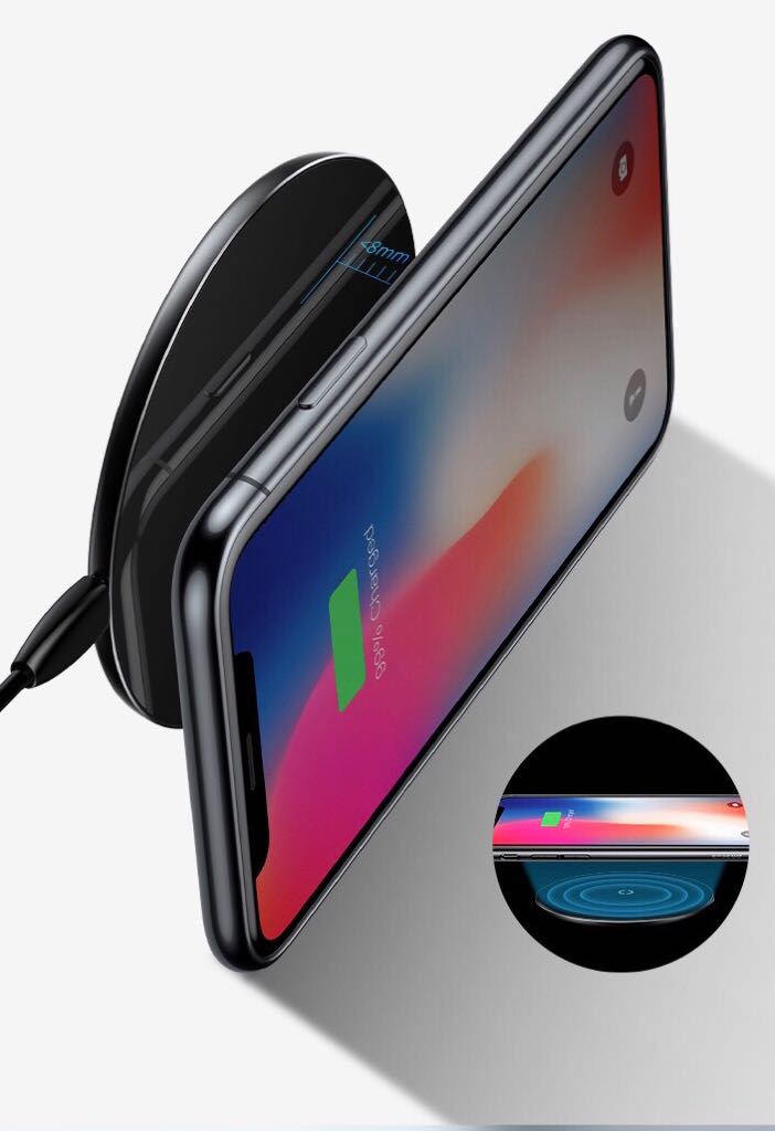 Baseus 10W Fast Qi Wireless Charger White