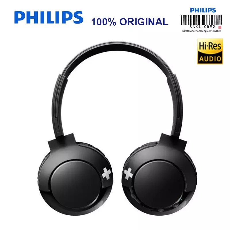 Philips BASS+ On-Ear Bluetooth-Kopfhörer Schwarz