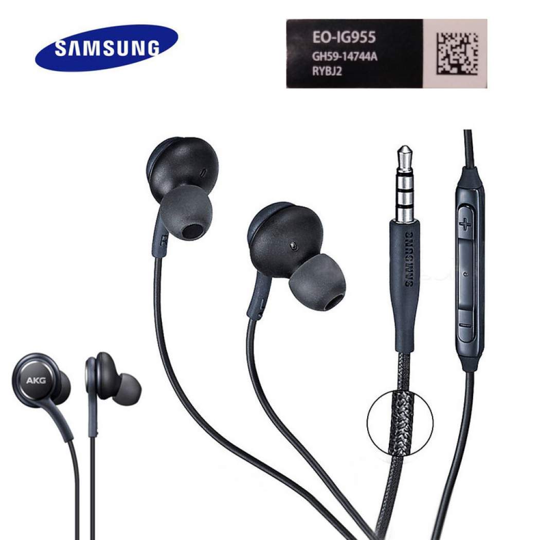 Samsung AKG Kopfhörer Weiss EO-IG955 3,5-mm-In-Ear mit Mikrofon-Headset für Samsung Galaxy S10 S9 S8 S7 S6 S5 S4 HUAWE Smartphone