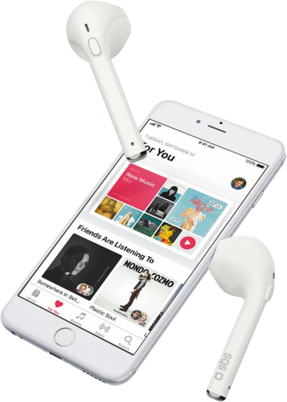 SBS Wireless Twin TWS, White