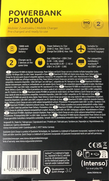 Intenso POWERBANK PD10000