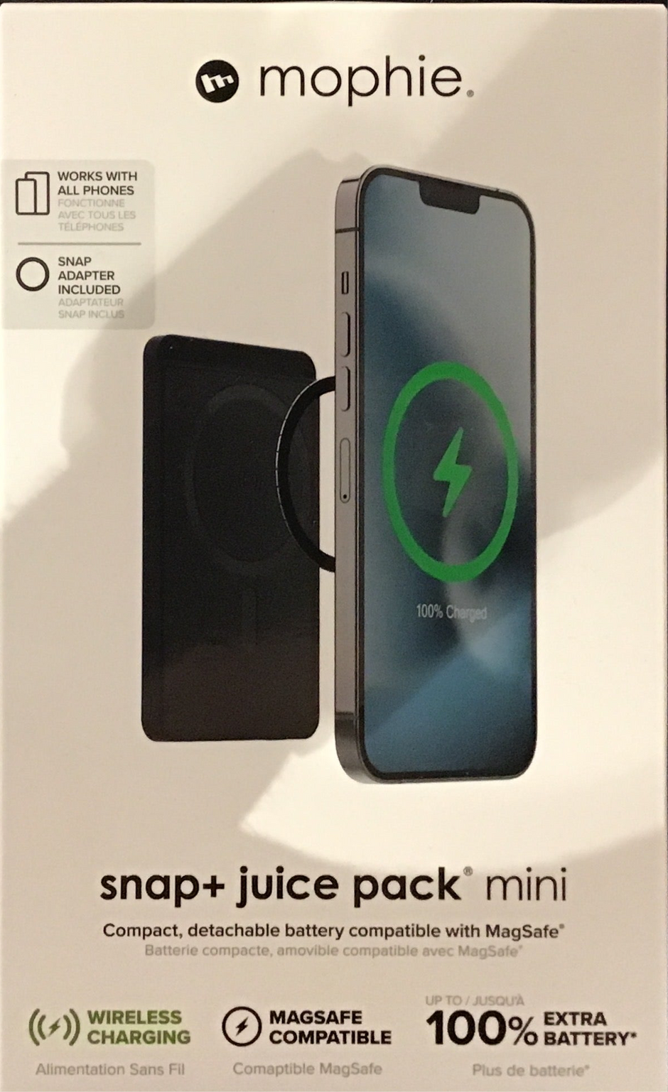 mophie abnehmbare Batterie kompatibel mit MagSafe