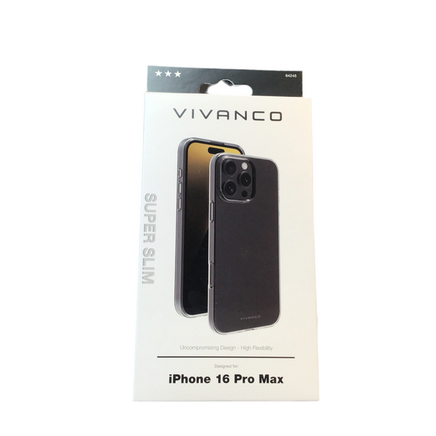 VIVANCO
SUPER SLIM Cover für iPhone 16 Pro Max
