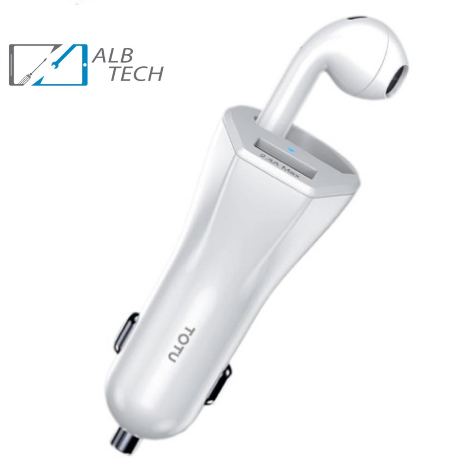 Bluetooth 5.0 2 In 1 Car Charger Wireless Bluetooth Earphone - alb-tech.ch