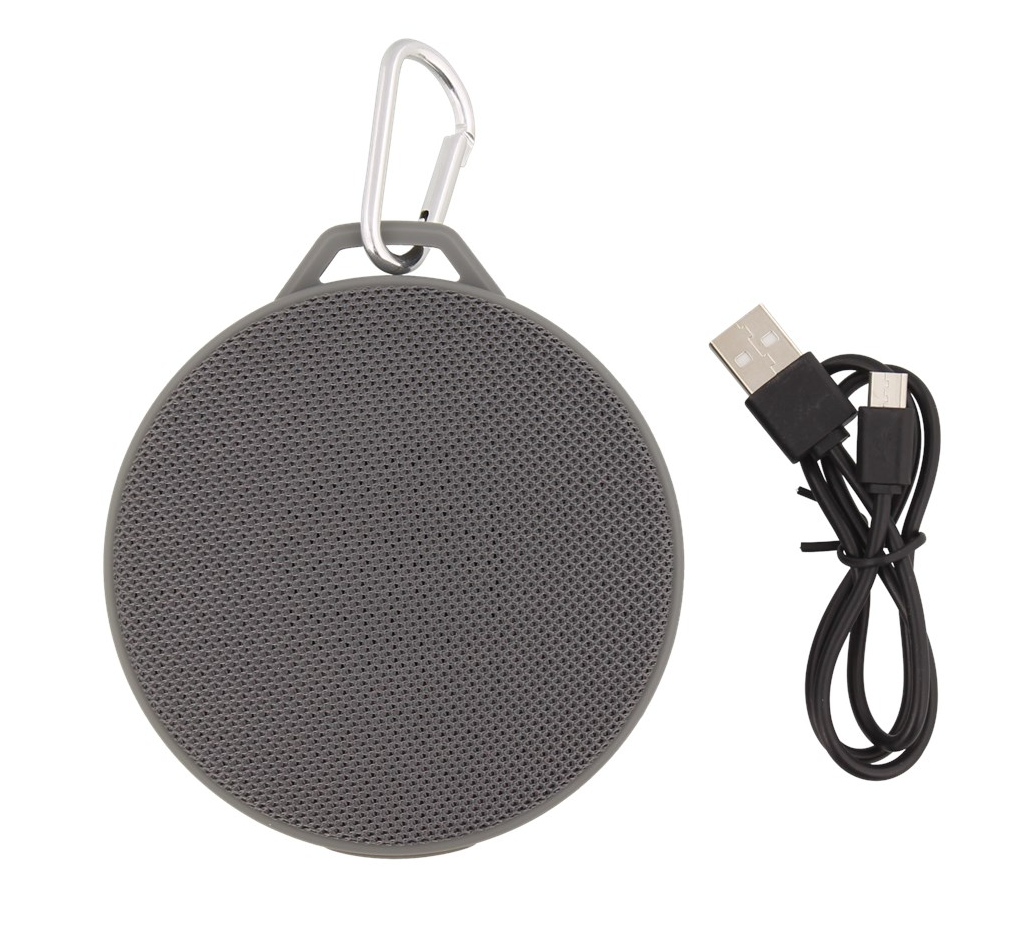 Bluetooth speaker with carabiner