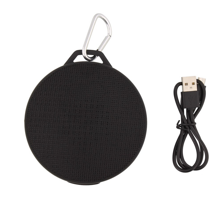 Bluetooth speaker with carabiner