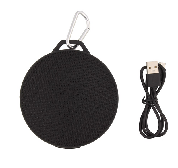 Bluetooth speaker with carabiner