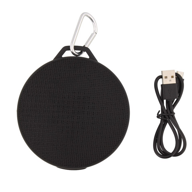 Bluetooth speaker with carabiner