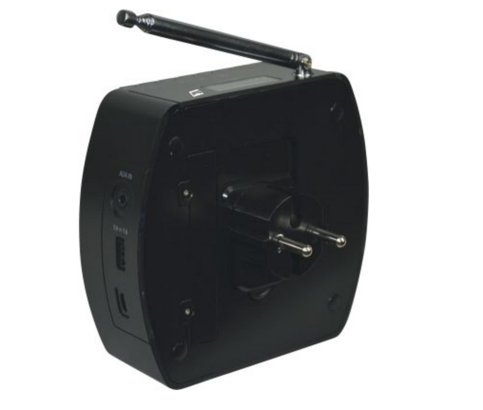 Dual design radio STR 101 black