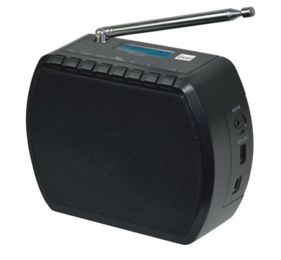 Dual design radio STR 101 black