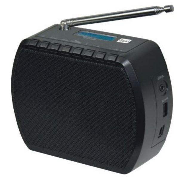 Dual design radio STR 101 black