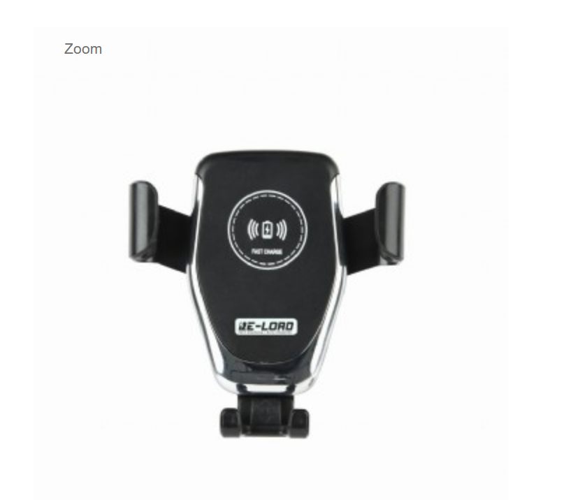 Car smartphone holder with fast wireless charger, 10 W
