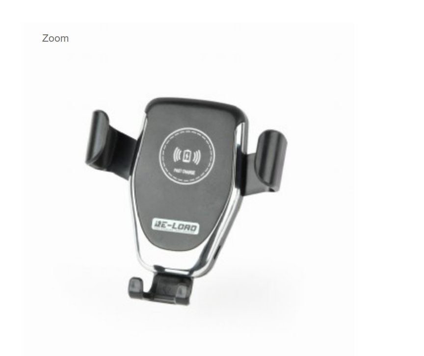 Car smartphone holder with fast wireless charger, 10 W
