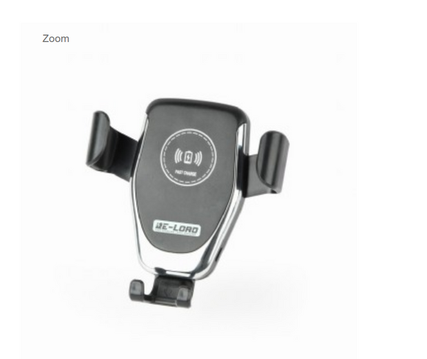 Car smartphone holder with fast wireless charger, 10 W