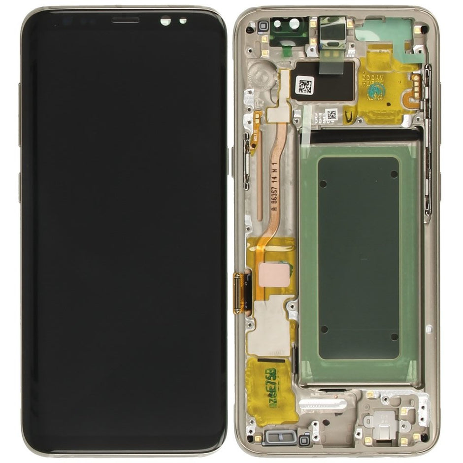 Samsung Galaxy S8 SM-G950 Replacement Display LCD + Digitizer Front + Frame - Gold