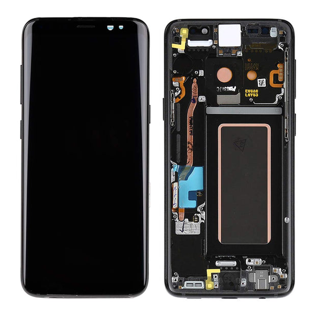 Samsung Galaxy S8 SM-G950 Replacement Display LCD + Digitizer Front + Frame - Black