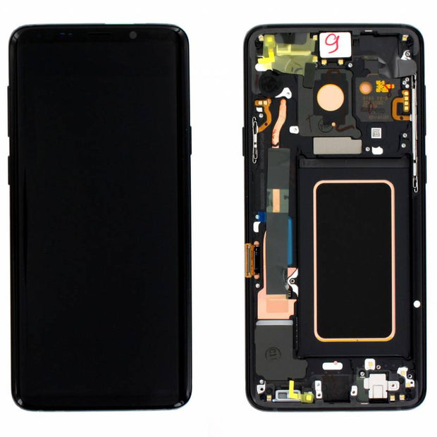 Samsung - Galaxy S9+ Plus complete display LCD + digitizer front - black
