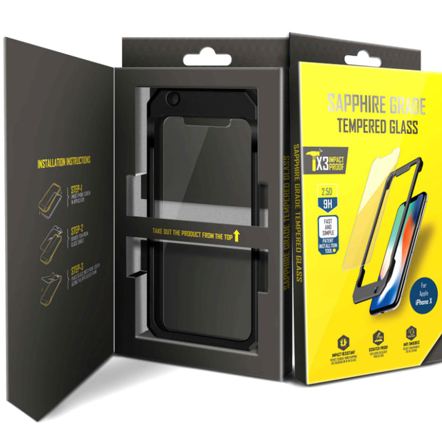 SAPPHIRE GRADE 2.5D for iPhone X-XS