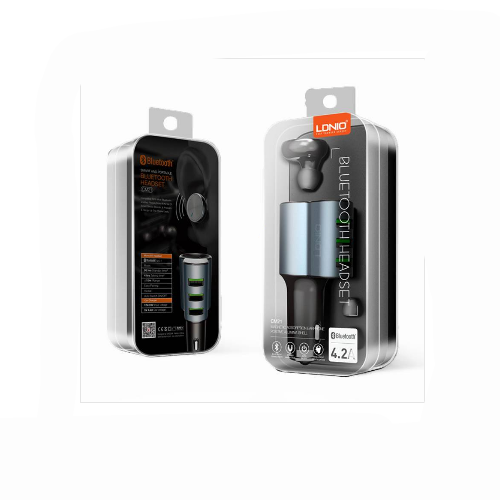 LDNIO Car Charger inkl. Bluetooth Headset