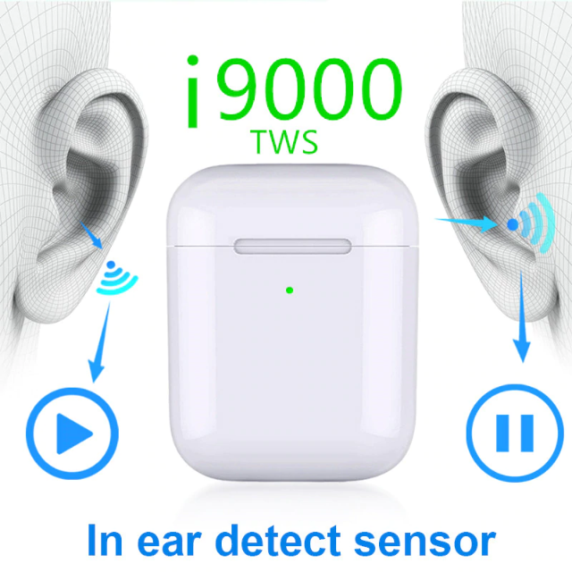 I9000 tws 1:1 air Smart Sensor 8D Bass Wireless Charging Bluetooth 5.0 Earphone Earbuds i9000 tws