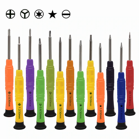13pcs Small Screwdriver Disassembly Tools For Watch Computer and Mobile Phone Repair Screwdriver Set No Repeated 