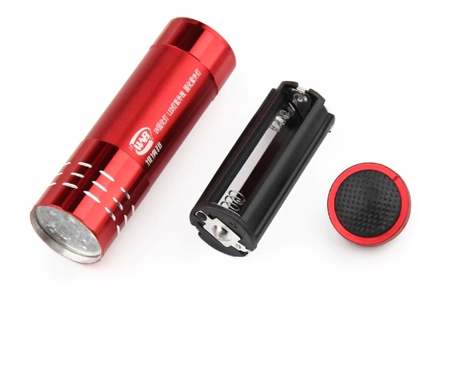 UV Taschenlampe Aushärtung Licht Uv Unsichtbare Tinte Marker Erkennung Taschenlampe Aluminium Legierung 3AAA Batterie Ultrabright Lampe