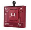 Fresh'N Rebel In-Ear Headphones Gift Pack Vibe Wireless + Pebble Ruby
