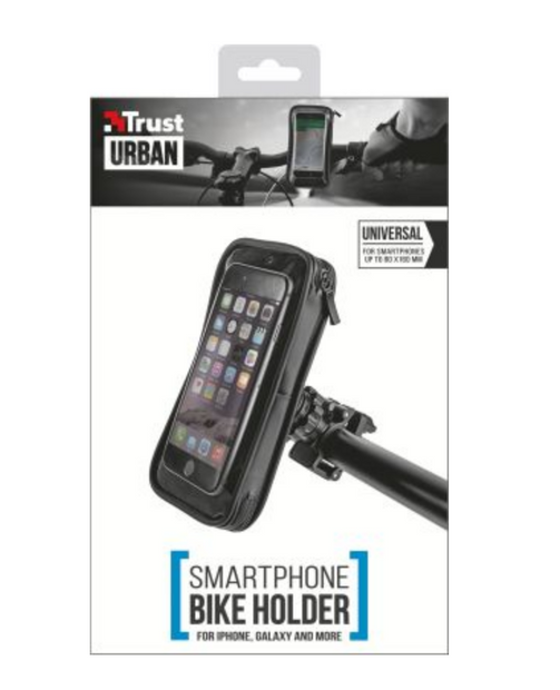 Trust Fahrradhalterung für Handys UR WEATHERPRF BIKE HOLD F/SMPH Schwarz
