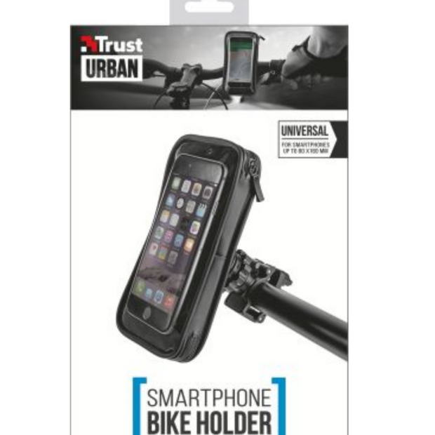 Trust Fahrradhalterung für Handys UR WEATHERPRF BIKE HOLD F/SMPH Schwarz