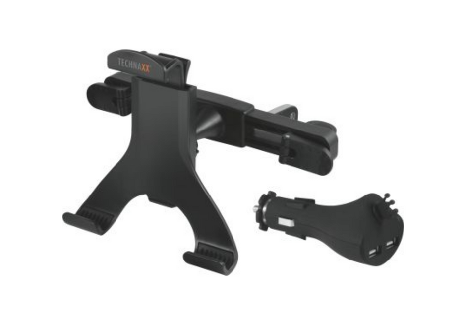 Technaxx KFZ-Kopfstützenhalterung für Tablet-PCs TE07 Tablet Car Charger Set