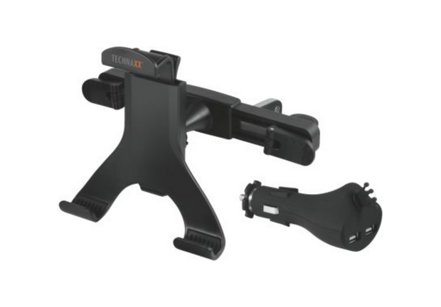 Technaxx KFZ-Kopfstützenhalterung für Tablet-PCs TE07 Tablet Car Charger Set