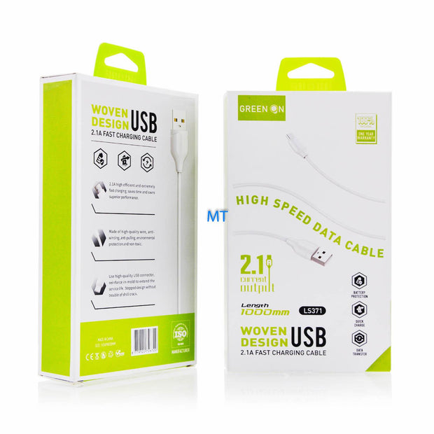 Green On Micro USB Ladekabel