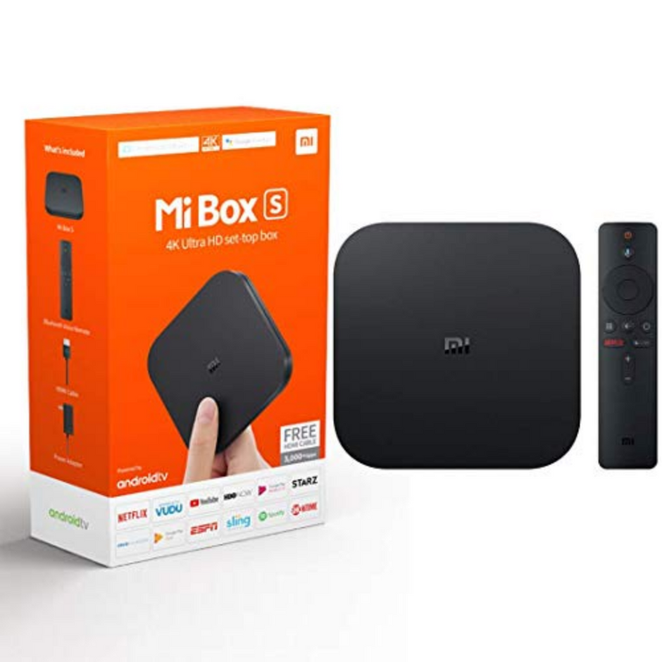 Xiaomi Mi Box S 4K HDR Android 9.0 TV Box - Schwarz