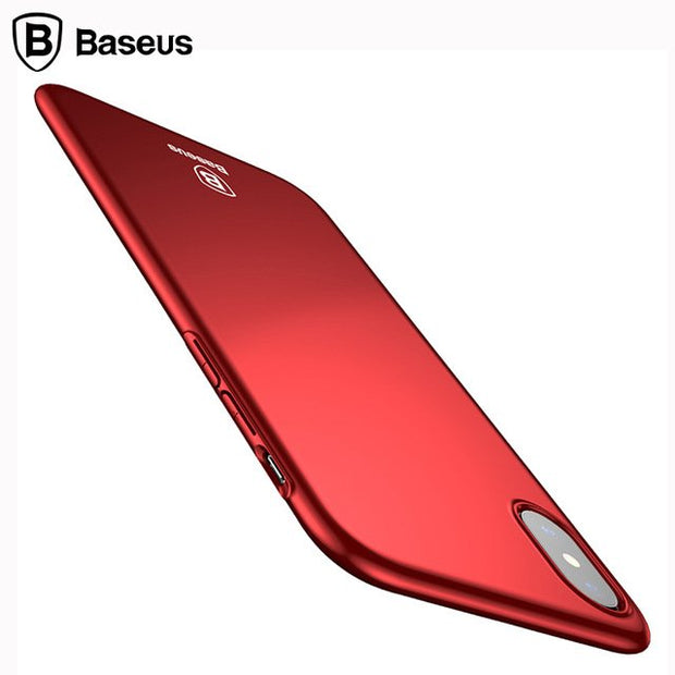 Baseus - iPhone X Hülle Hardcase Super Slim (Rot Matt)