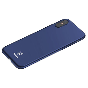 Baseus - iPhone X case hard case super slim (dark blue matt)