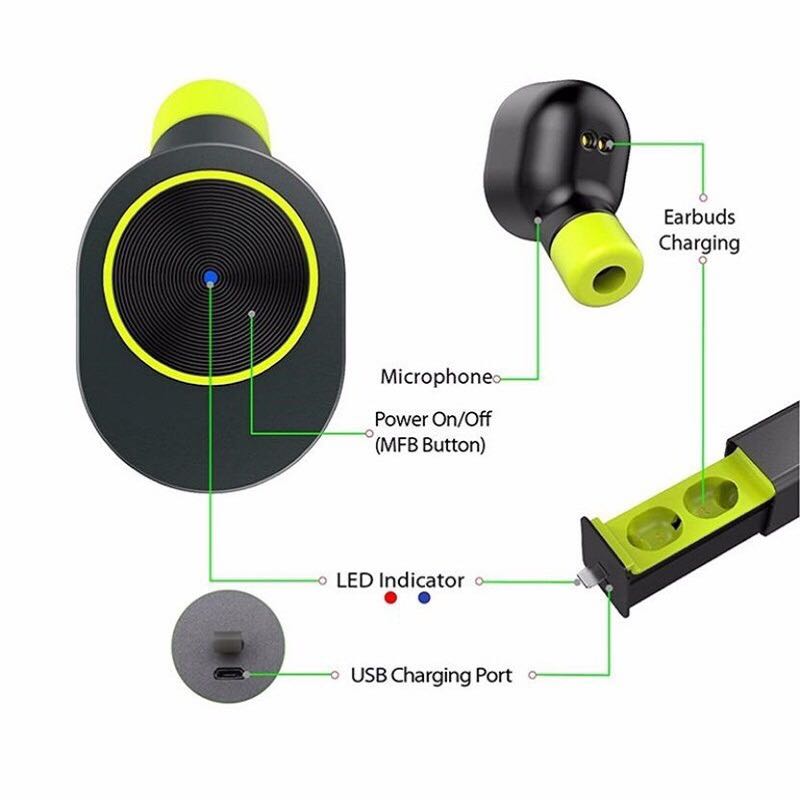 TWS Mini Bluetooth Kopfhörer GW10 Sport Mit Mic