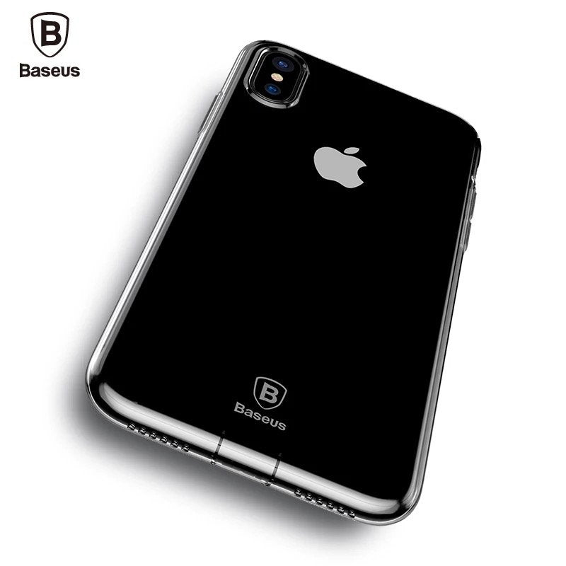 Baseus - iPhone X Hülle Hardcase Super Slim (Transparent)