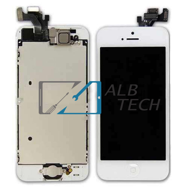 iPhone 5 LCD Replacement Display White Pre-Assembled