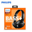 Philips BASS+ On-Ear Bluetooth-Kopfhörer Schwarz