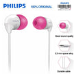 Philips SHE 3501 PP Wired Headphones Red