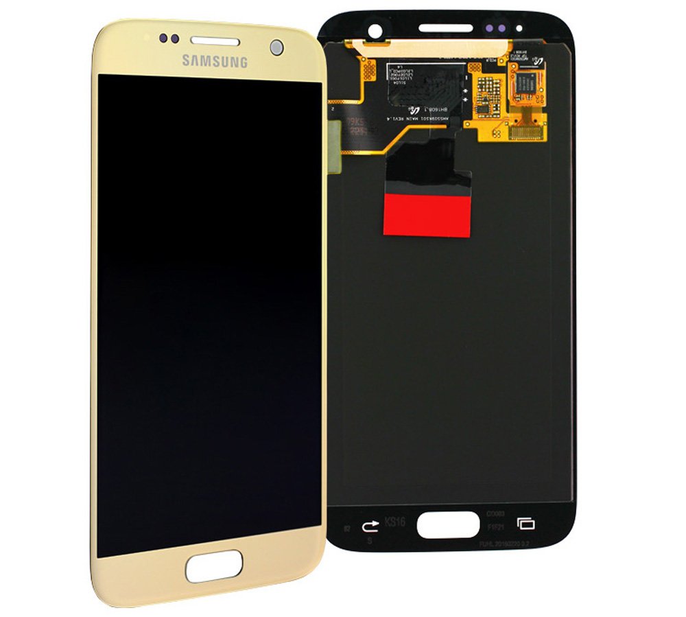 Samsung Galaxy S7 G930F LCD AMOLED Display Gold Service Spare Part GH97-18523A