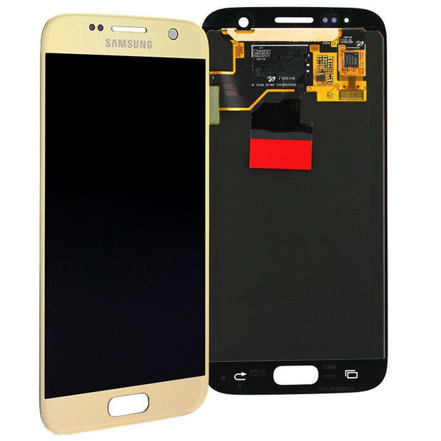 Samsung Galaxy S7 G930F LCD AMOLED Display Gold Service Spare Part GH97-18523A