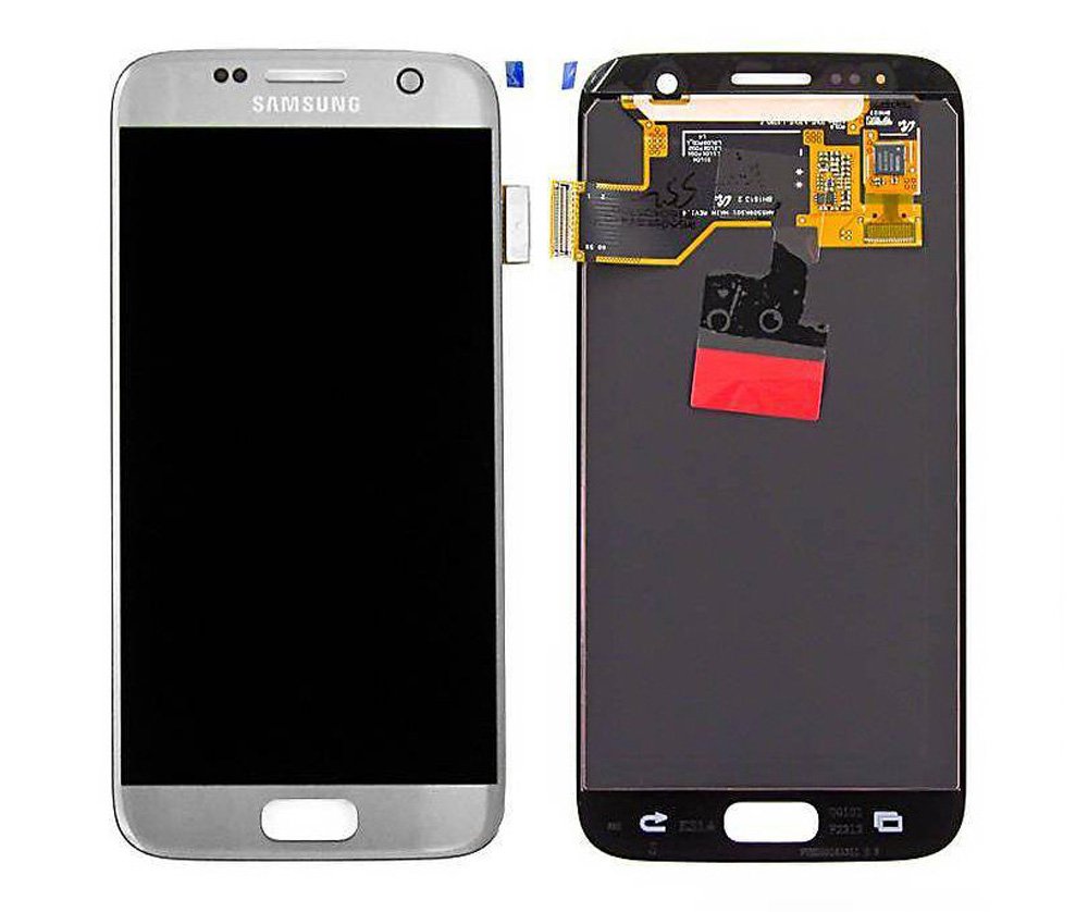 Samsung Galaxy S7 G930F LCD AMOLED Display Silver Service Spare Part GH97-18523A