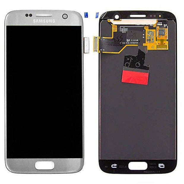 Samsung Galaxy S7 G930F LCD AMOLED Display Silver Service Spare Part GH97-18523A