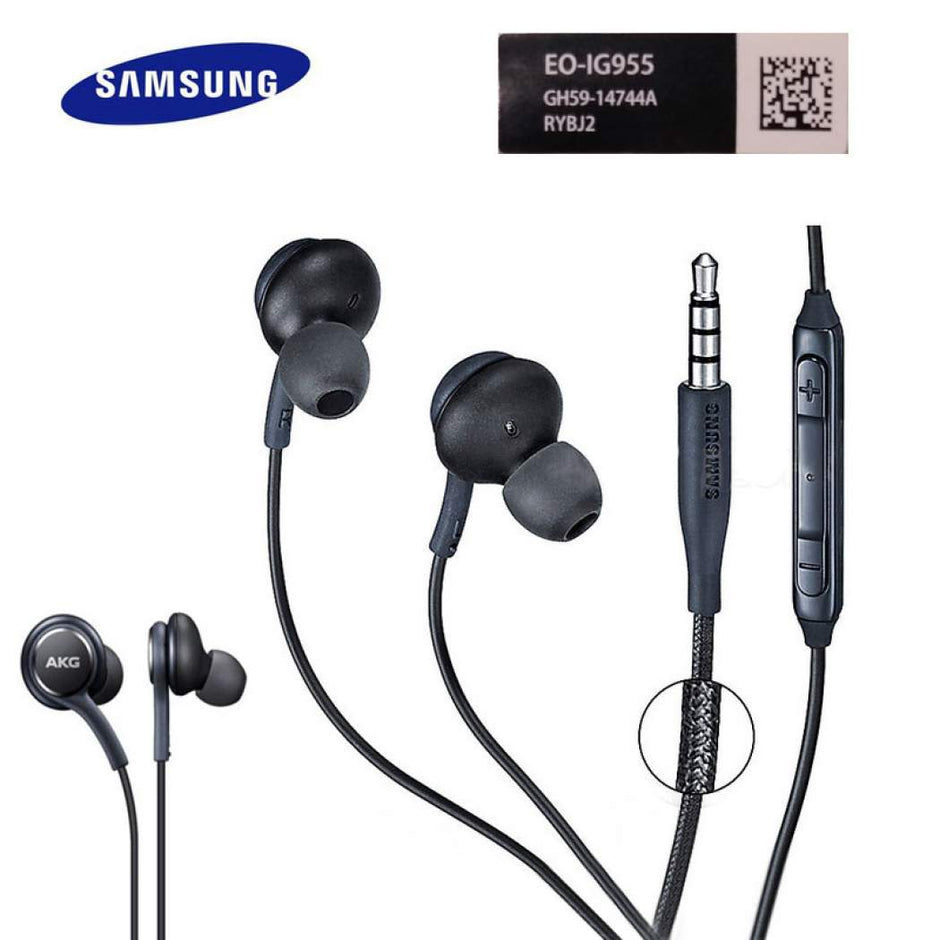 Samsung AKG Kopfhörer Weiss EO-IG955 3,5-mm-In-Ear mit Mikrofon-Headset für Samsung Galaxy S10 S9 S8 S7 S6 S5 S4 HUAWE Smartphone