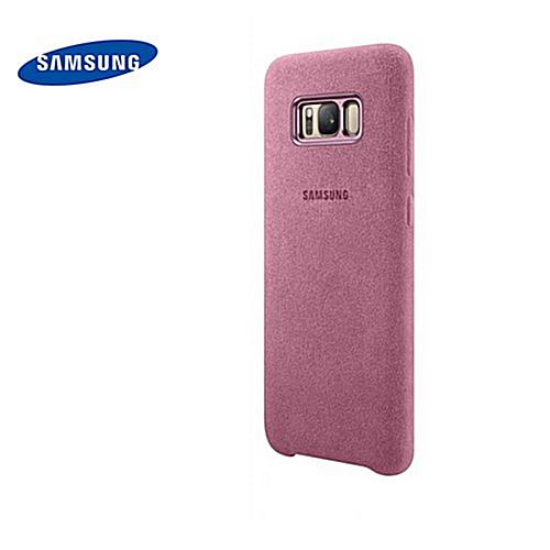 Samsung - Original Galaxy S8 Plus Hülle - Alcantara Cover -Pink